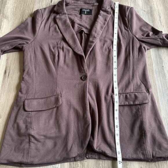 Tahari Brown Rayon Spandex Blazer Size Small - Picture 9 of 9